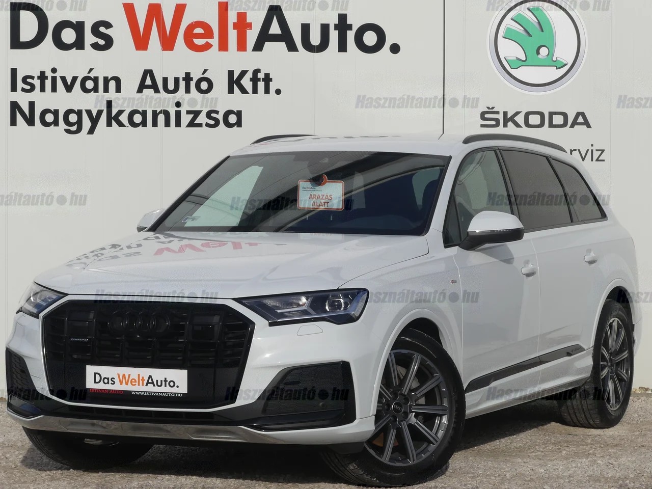 Audi Q7 4x4 3,0 210 kW TDI tiptronic Baujahr 2023, Gleccserfehér metál, 82.676 km, Ungarn — Foto 1