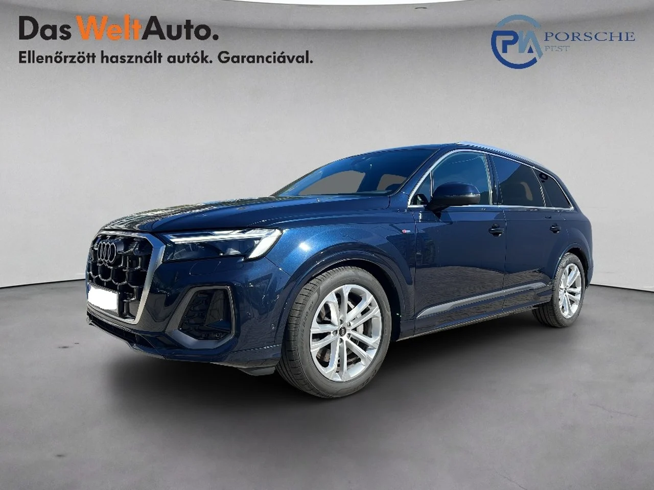Audi Q7 4x4 3,0 210 kW TDI tiptronic Baujahr 2025, Waitomo-kék metál, 28.084 km, Ungarn — Foto 1