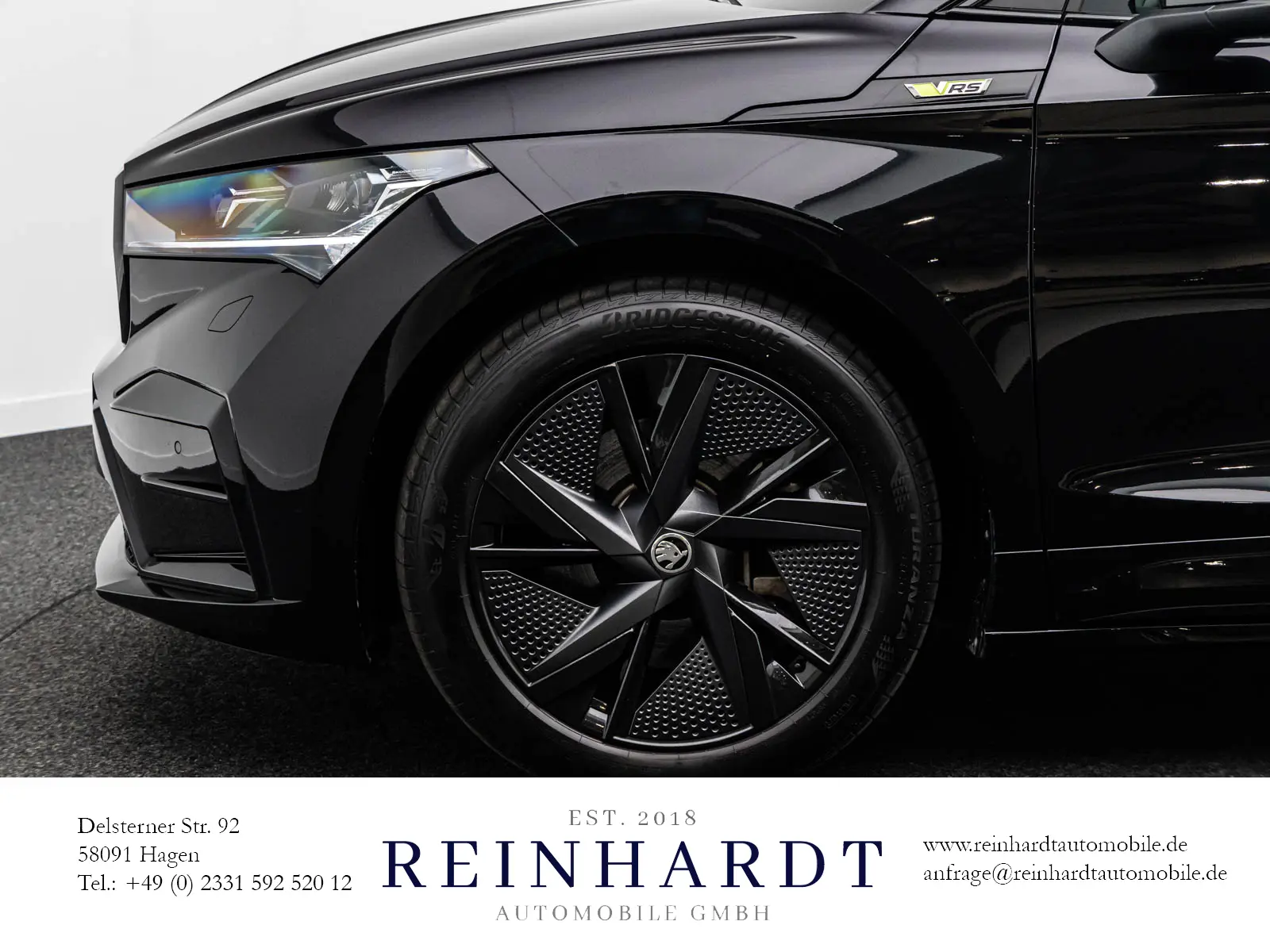 Škoda Enyaq 4x4 220 kW Automatik Baujahr 2023, schwarz, 57.372 km, Deutschland — Foto 10 von 37